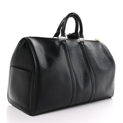 Louis Vuitton Epi Keepall 45 Black 2 of 10