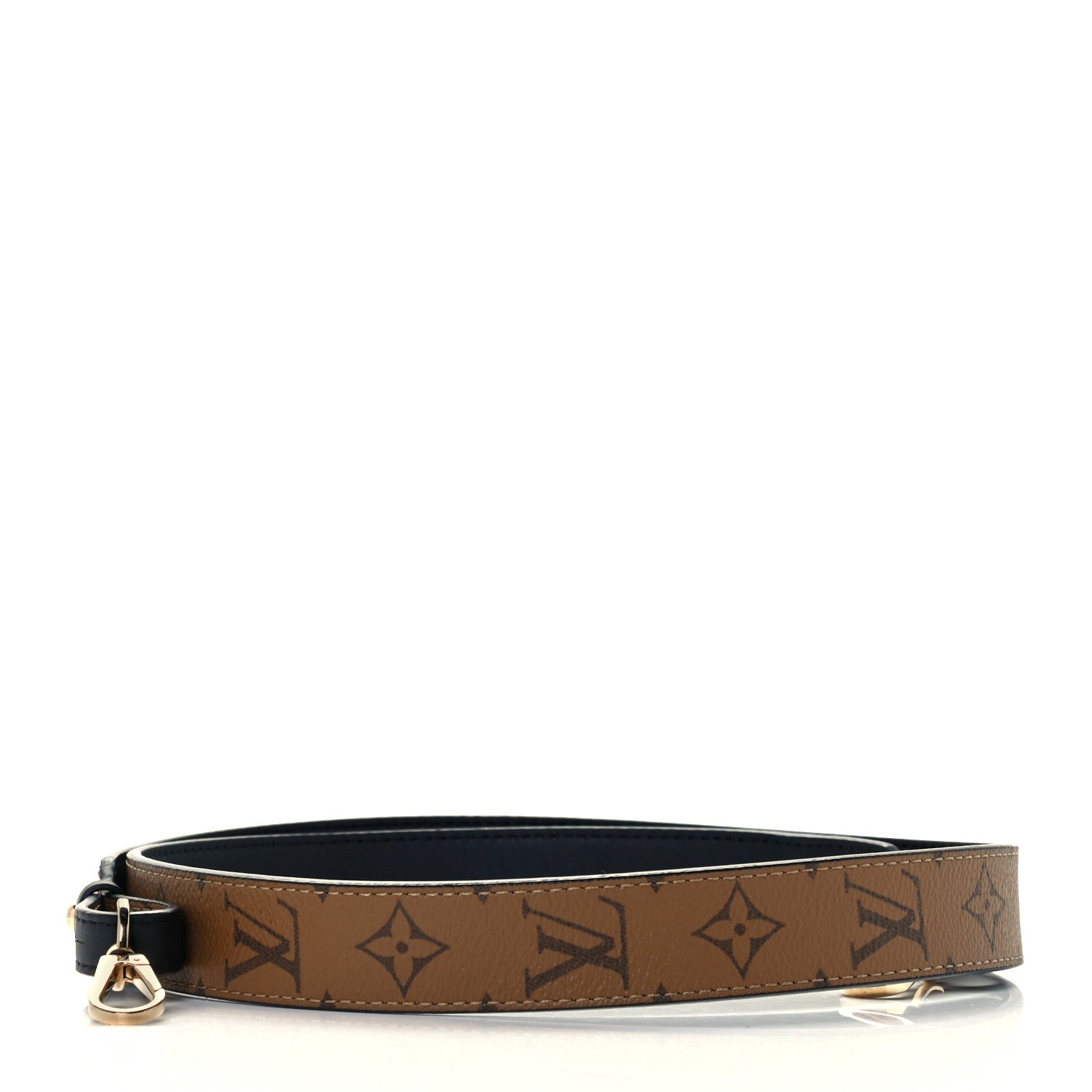 Louis Vuitton Reverse Monogram Bandouliere Shoulder Strap XL Black 2 of 6