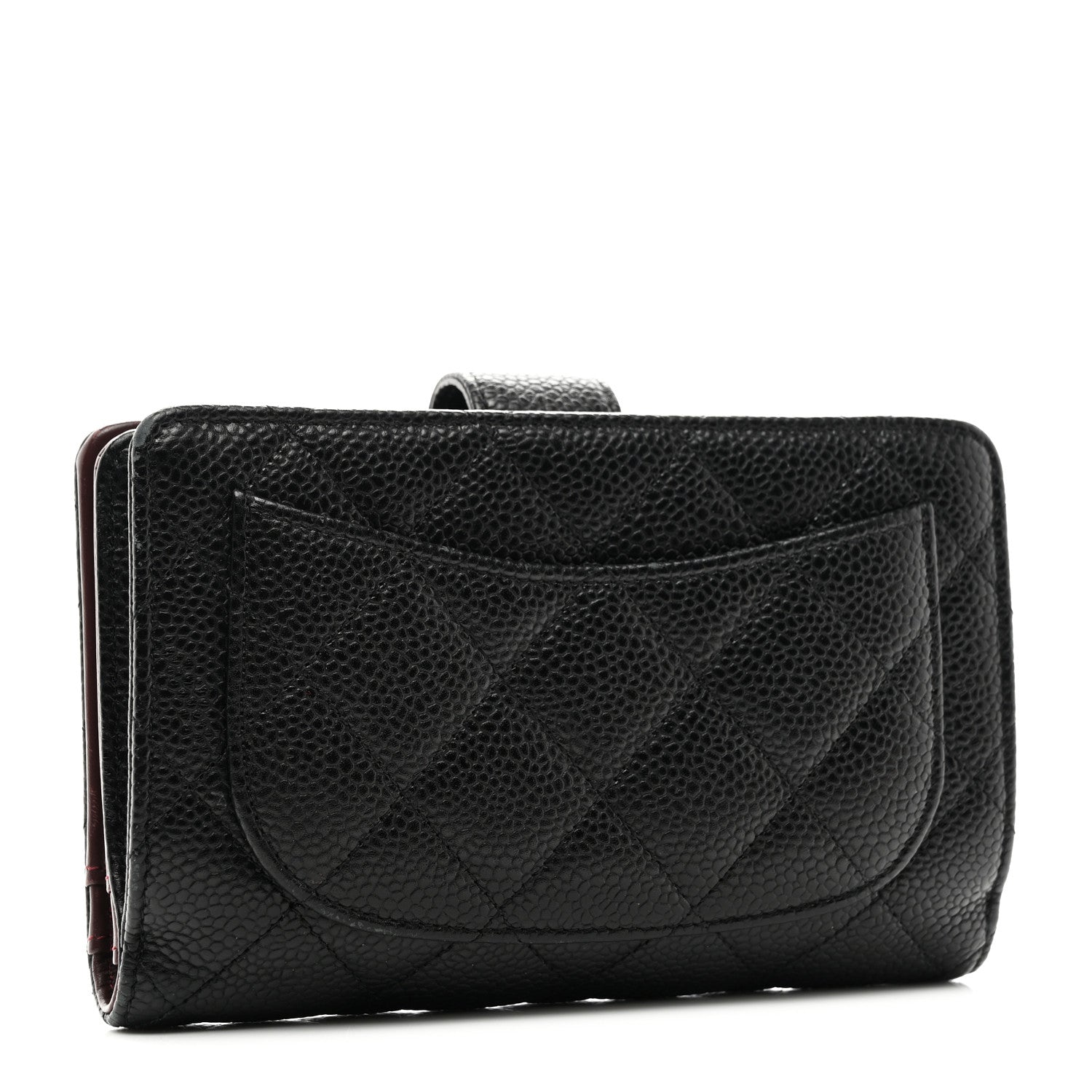 Chanel Caviar Quilted Zipped Pocket Wallet Black 3 of 10