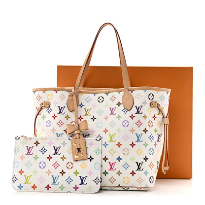 Louis Vuitton LV X TM Monogram Multicolor Neverfull MM White 11 of 11