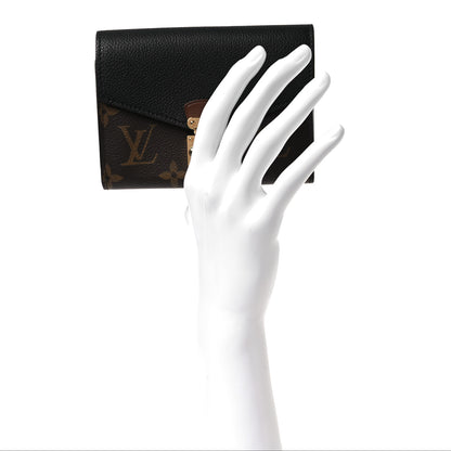 Louis Vuitton Monogram Pallas Compact Wallet NM Black 2 of 8