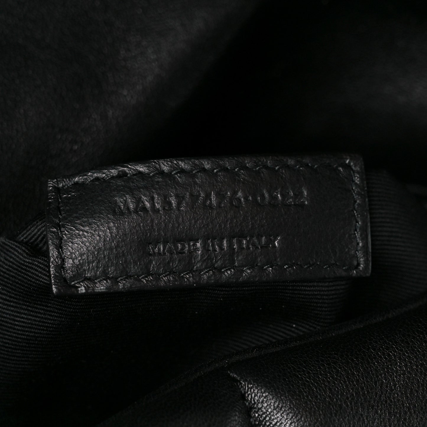 Lambskin Quilted Monogram Monochrome Small Loulou Puffer Chain Satchel Black