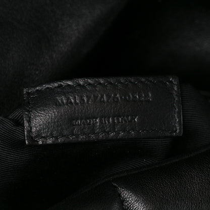Saint Laurent Lambskin Quilted Monogram Monochrome Small Loulou Puffer Chain Satchel Black 8 of 11
