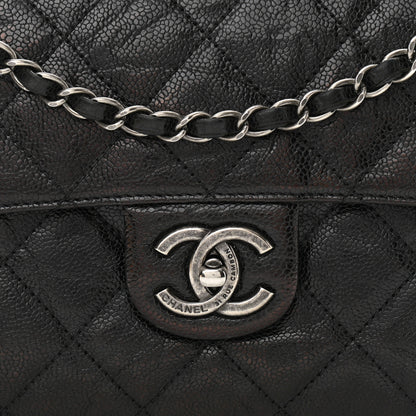 Chanel Crumpled Grained Calfskin Medium CC Crave Flap Black 7 of 9