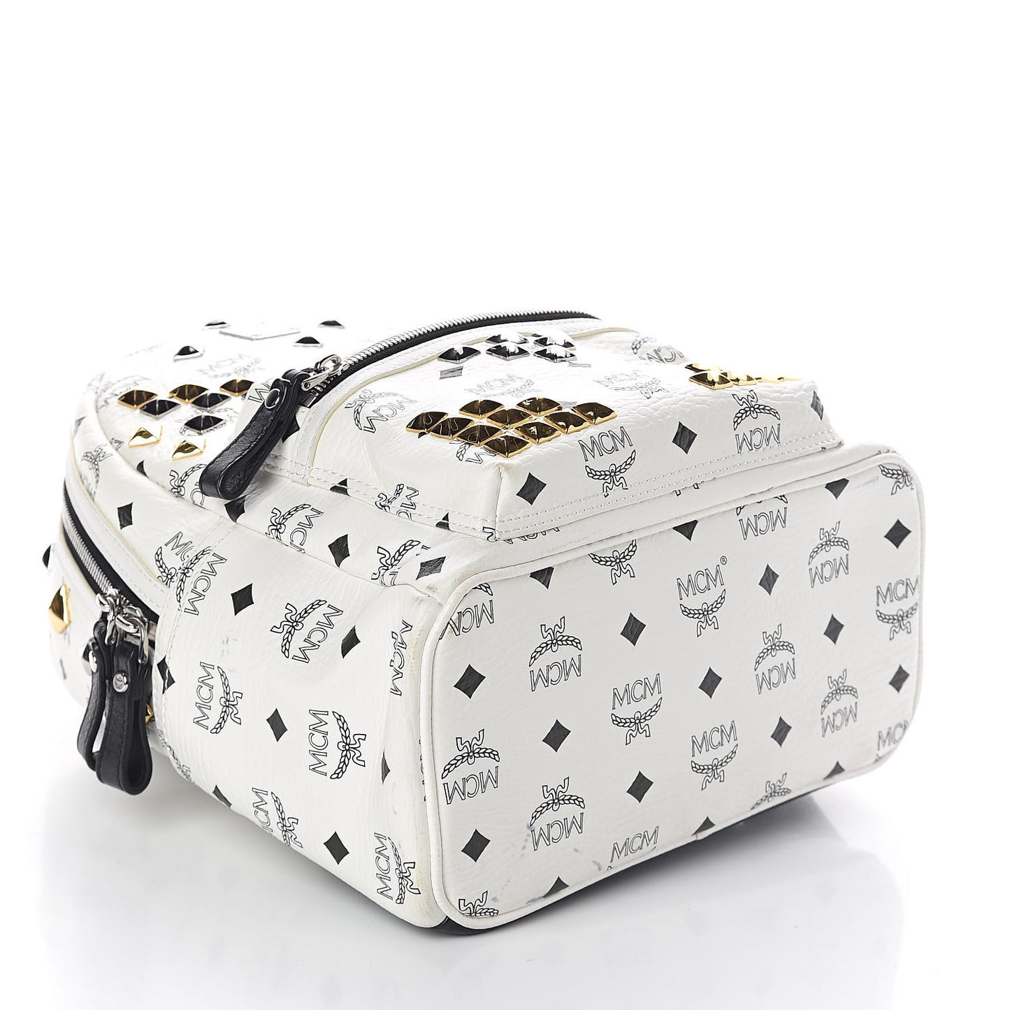 Visetos Studded Small Stark M Backpack White