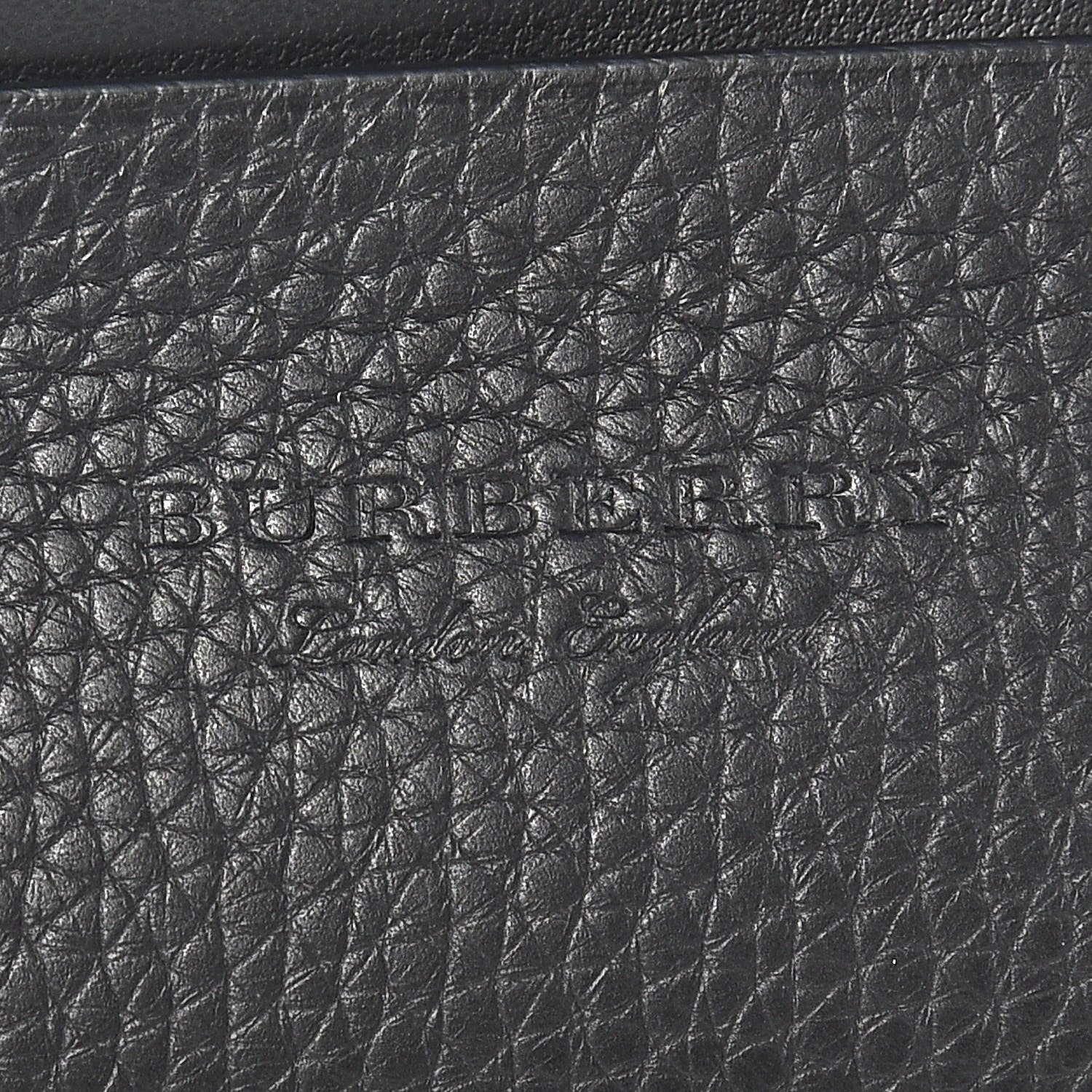 Burberry Soft Grained Calfskin Logo Embossed Lakeside Wallet Black 8 of 10