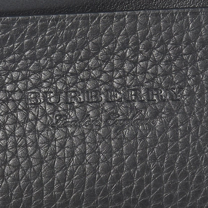 Burberry Soft Grained Calfskin Logo Embossed Lakeside Wallet Black 8 of 10