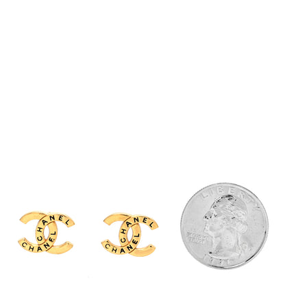 Chanel Metal CC Earrings Gold 2 of 4