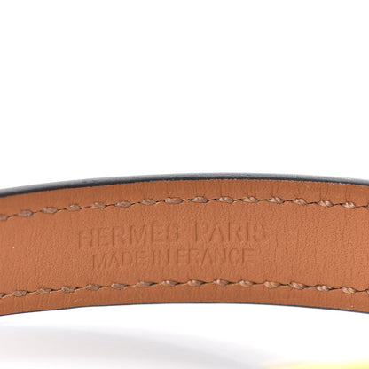 Hermes Epsom Rivale Double Tour Bracelet XS Bleu Paon 4 of 5