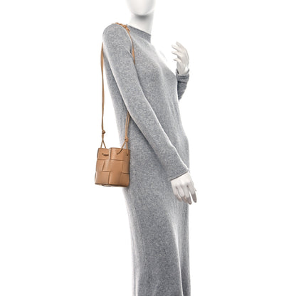 Bottega Veneta Nappa Maxi Intrecciato Mini Cassette Bucket Bag Almond 3 of 8