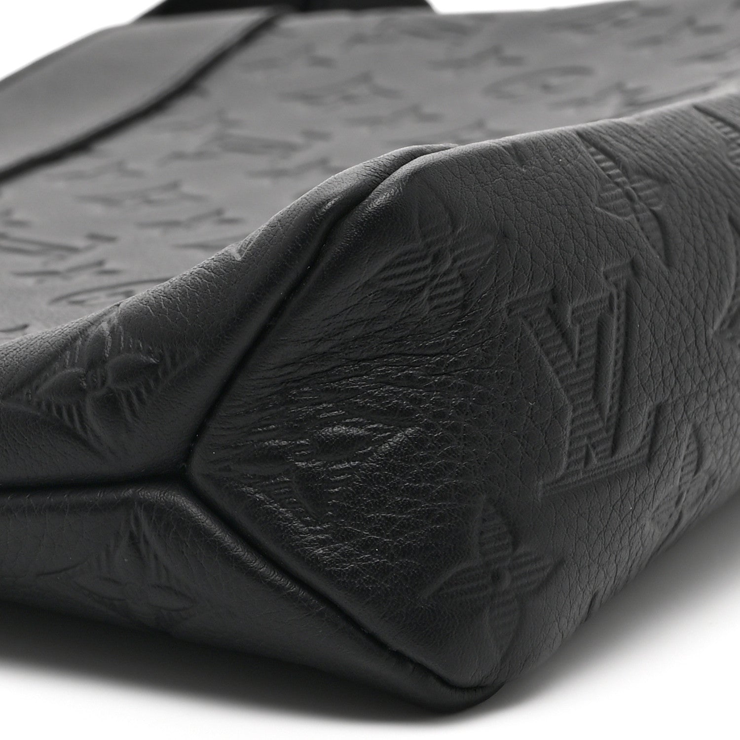 Louis Vuitton Shadow Calfskin Monogram Pochette Voyage Souple Black 7 of 8