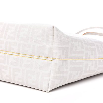 Fendi Zucca Spalmati Medium Roll Tote Bianco 9 of 12