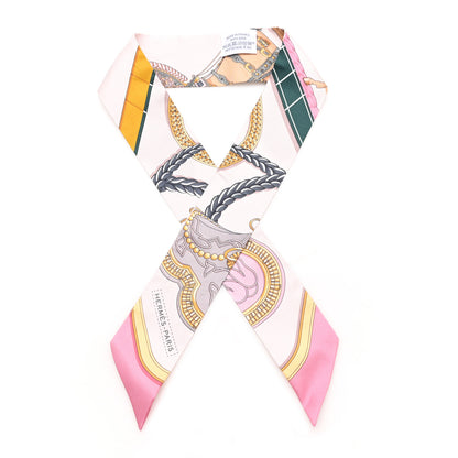 Hermes Silk Grand Apparat Twilly Rose Nacre Gold Anthracite Rose Nacre Gold Anthracite 1 of 3