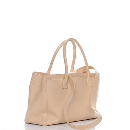 Chanel Calfskin Cerf Executive Shopper Tote Light Beige 4 of 8