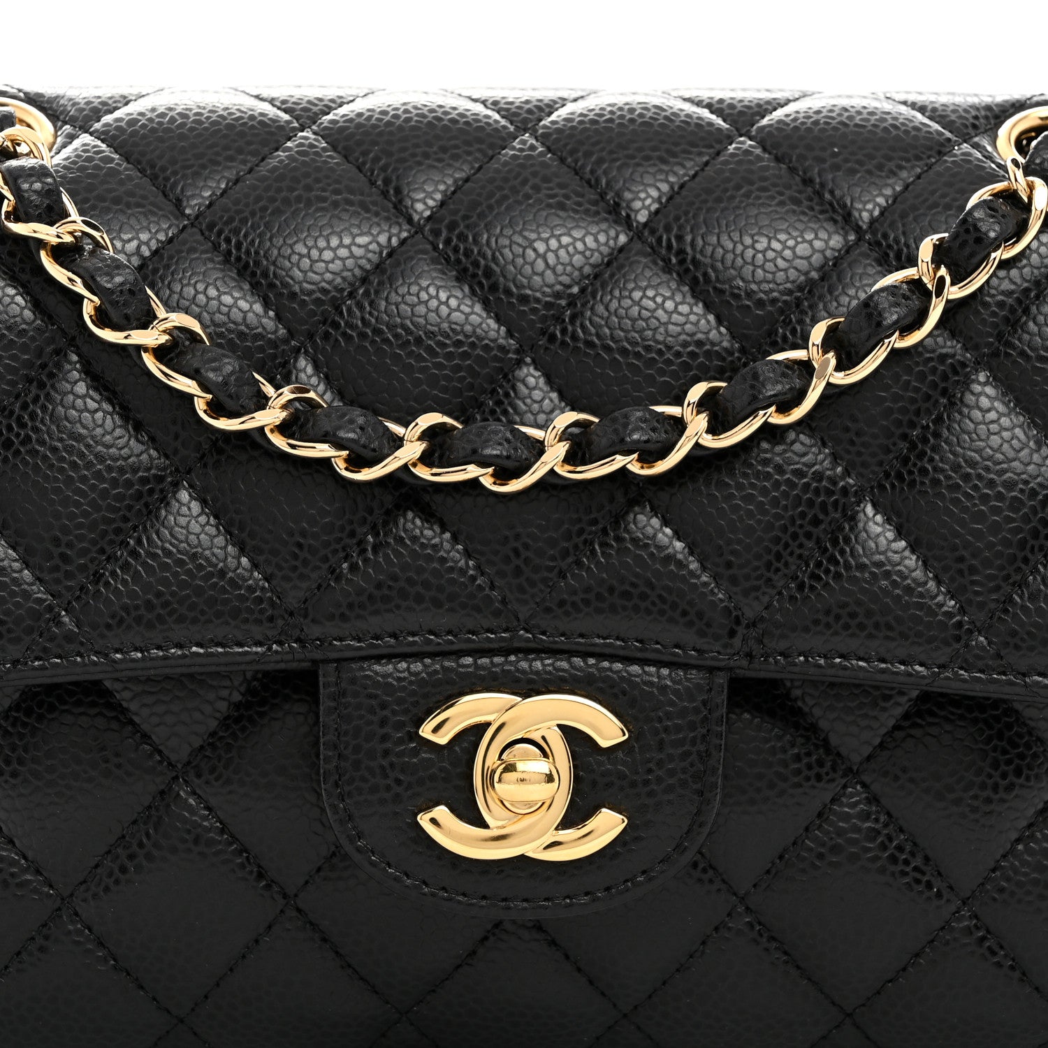 Chanel Caviar Quilted Small Double Flap Black 8 of 10