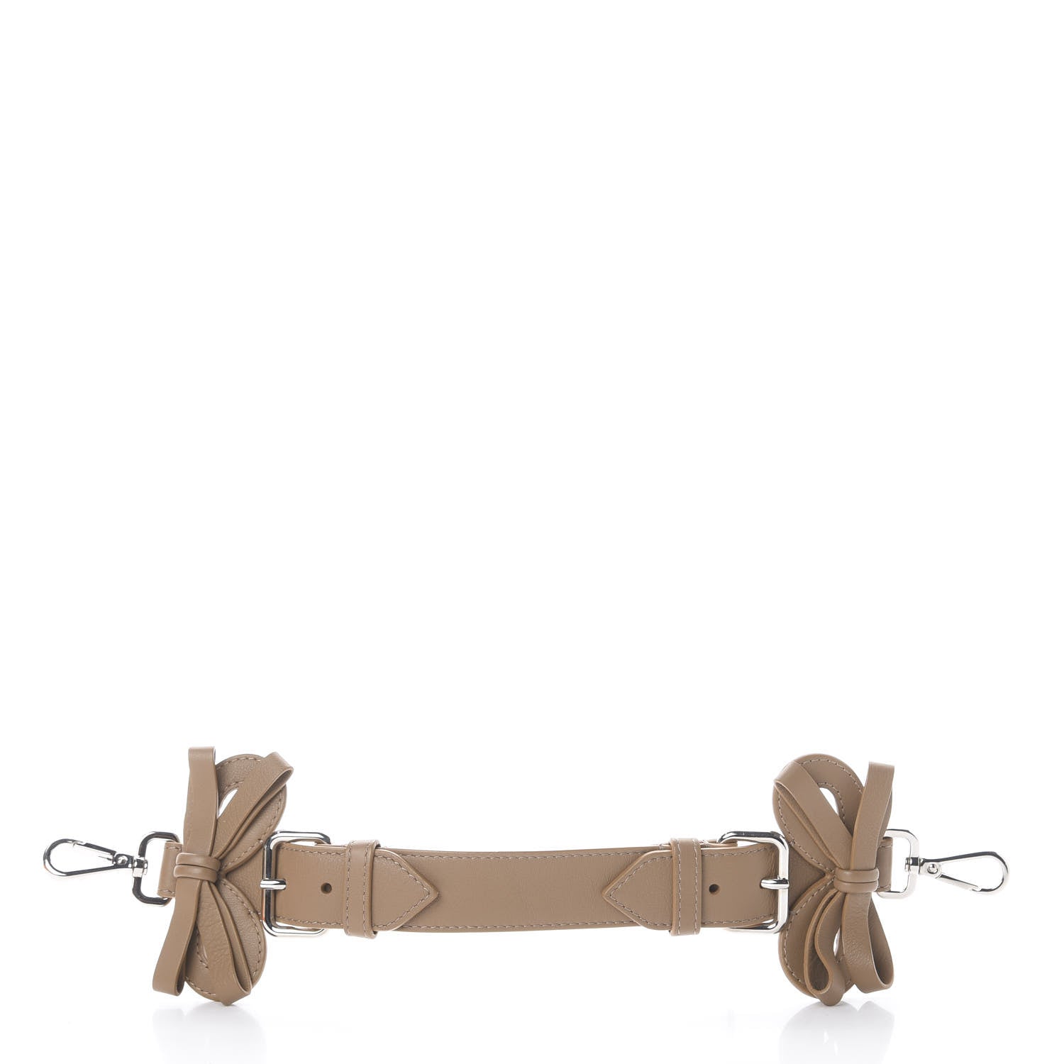 Fendi Vitello Dolce Bow Mini Strap You Sand 2 of 3