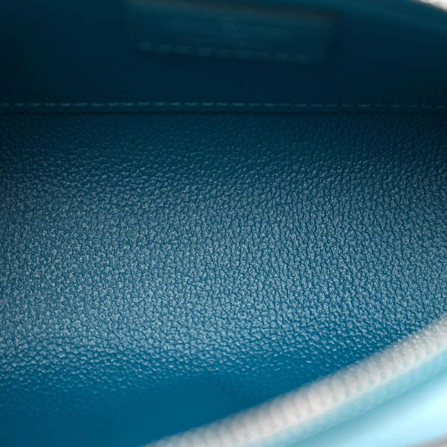 LOUIS VUITTON Epi Cosmetic Pouch Cyan