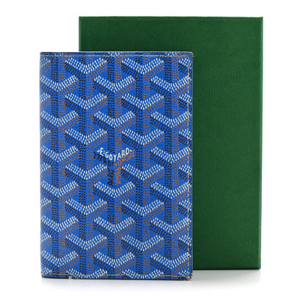 Goyard Goyardine Grenelle Passport Wallet Sky Blue 11 of 11