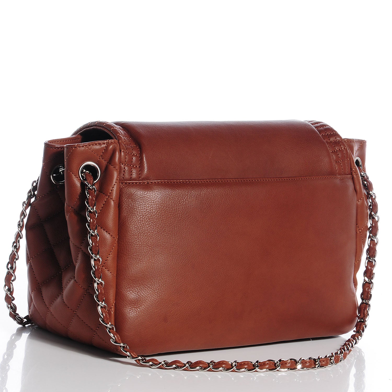 Chanel Calfskin Coco Bengal Accordion Flap Camel 3 of 8
