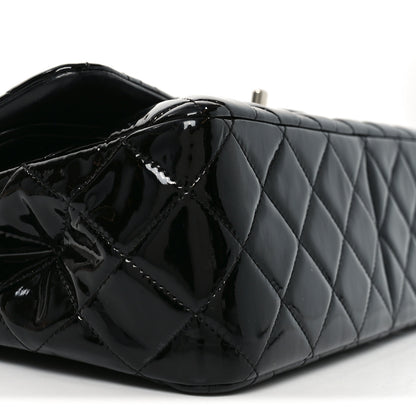Chanel Patent Quilted Jumbo Double Flap Black 9 of 10