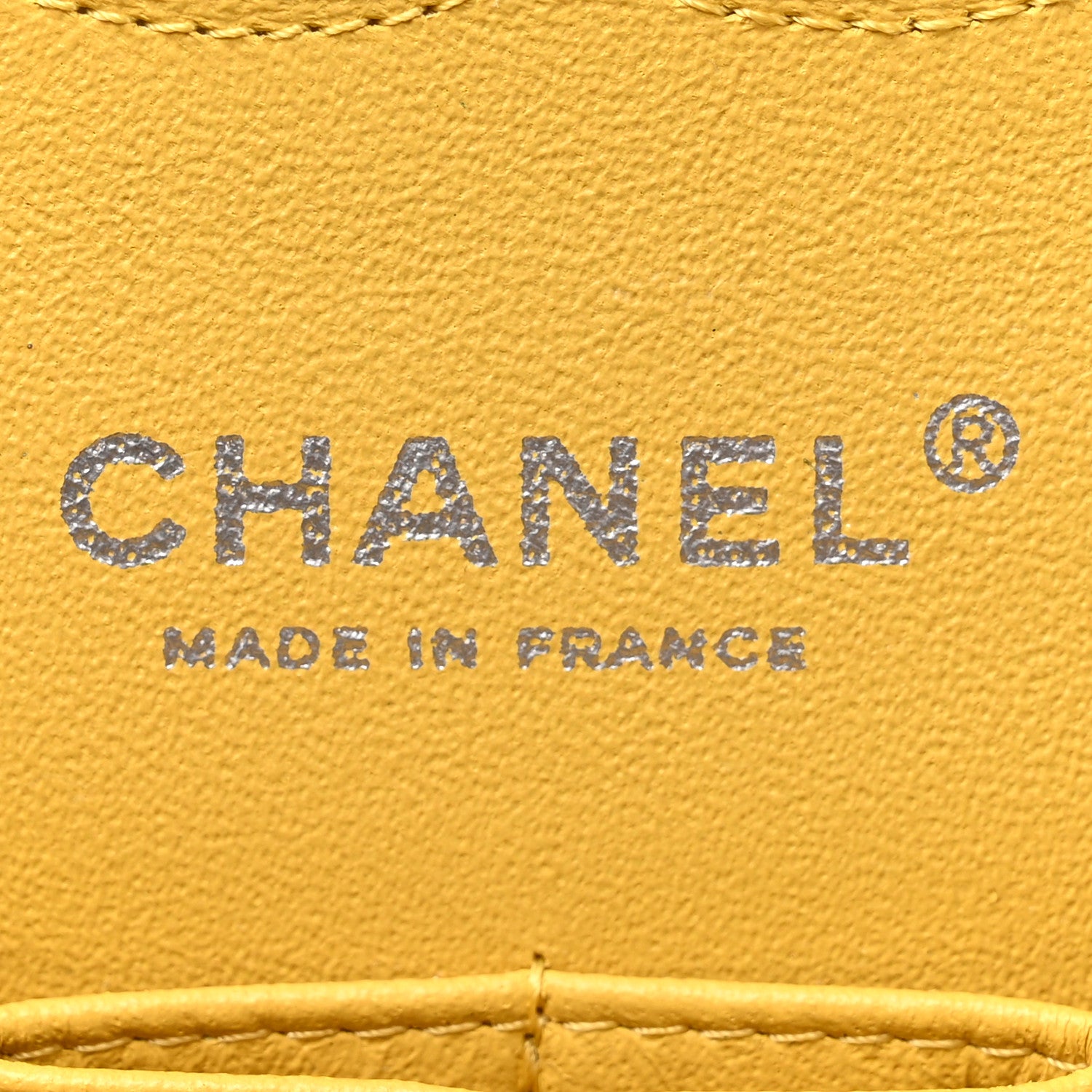 Chanel Lambskin Quilted Medium Double Flap Yellow 6 of 12