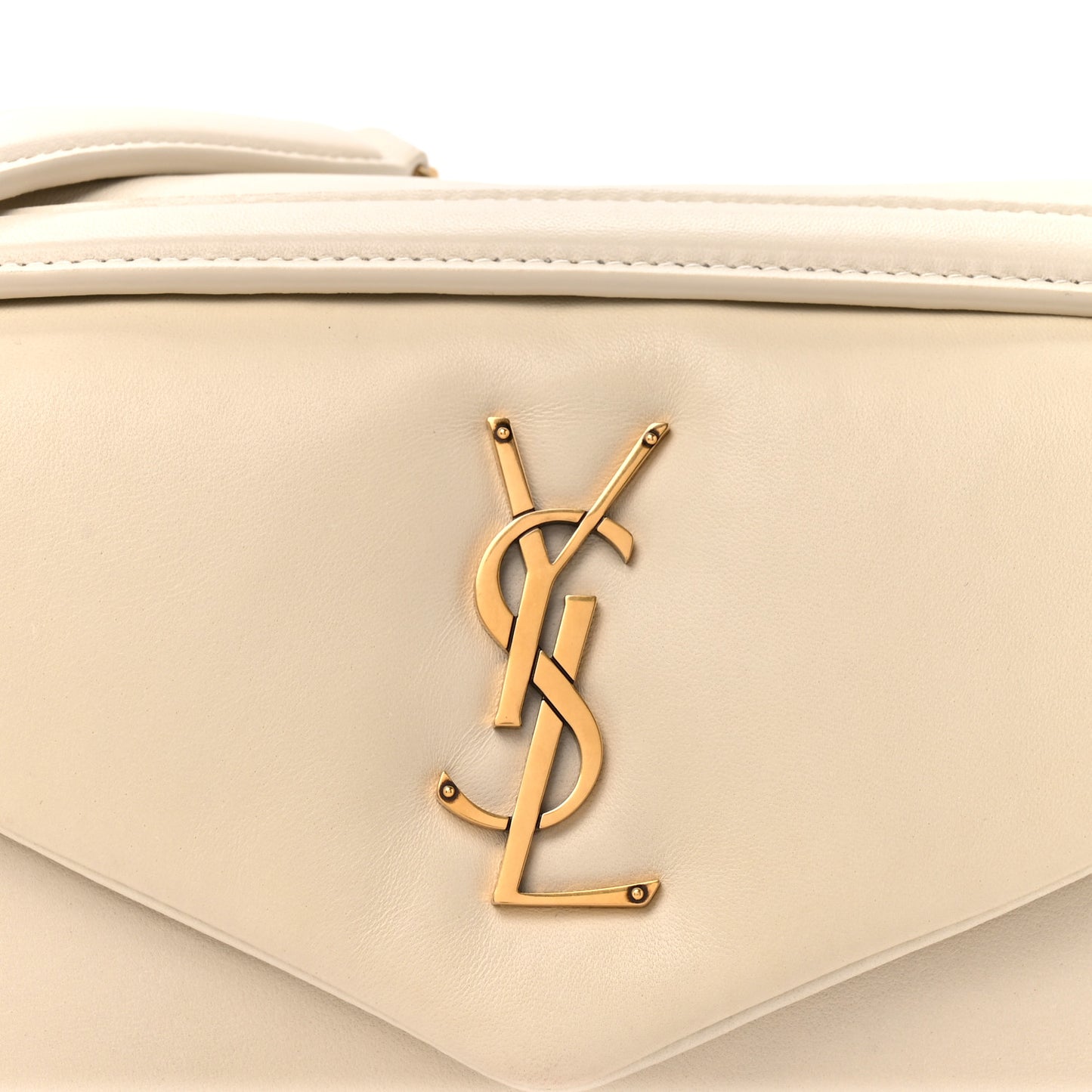 Plunged Lambskin Calypso Blanc Vintage
