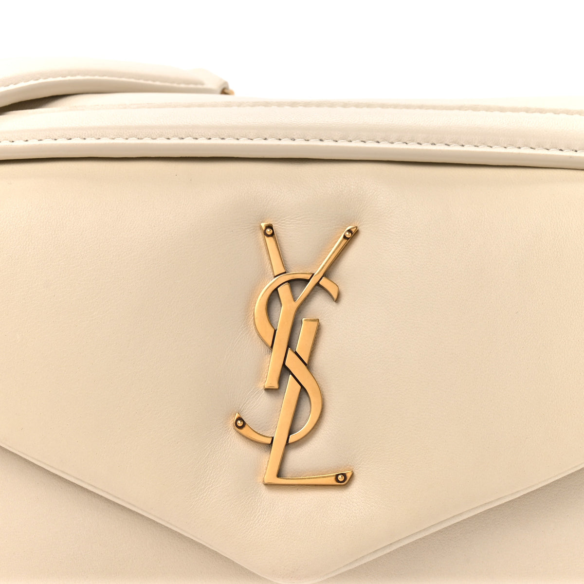 Plunged Lambskin Calypso Blanc Vintage