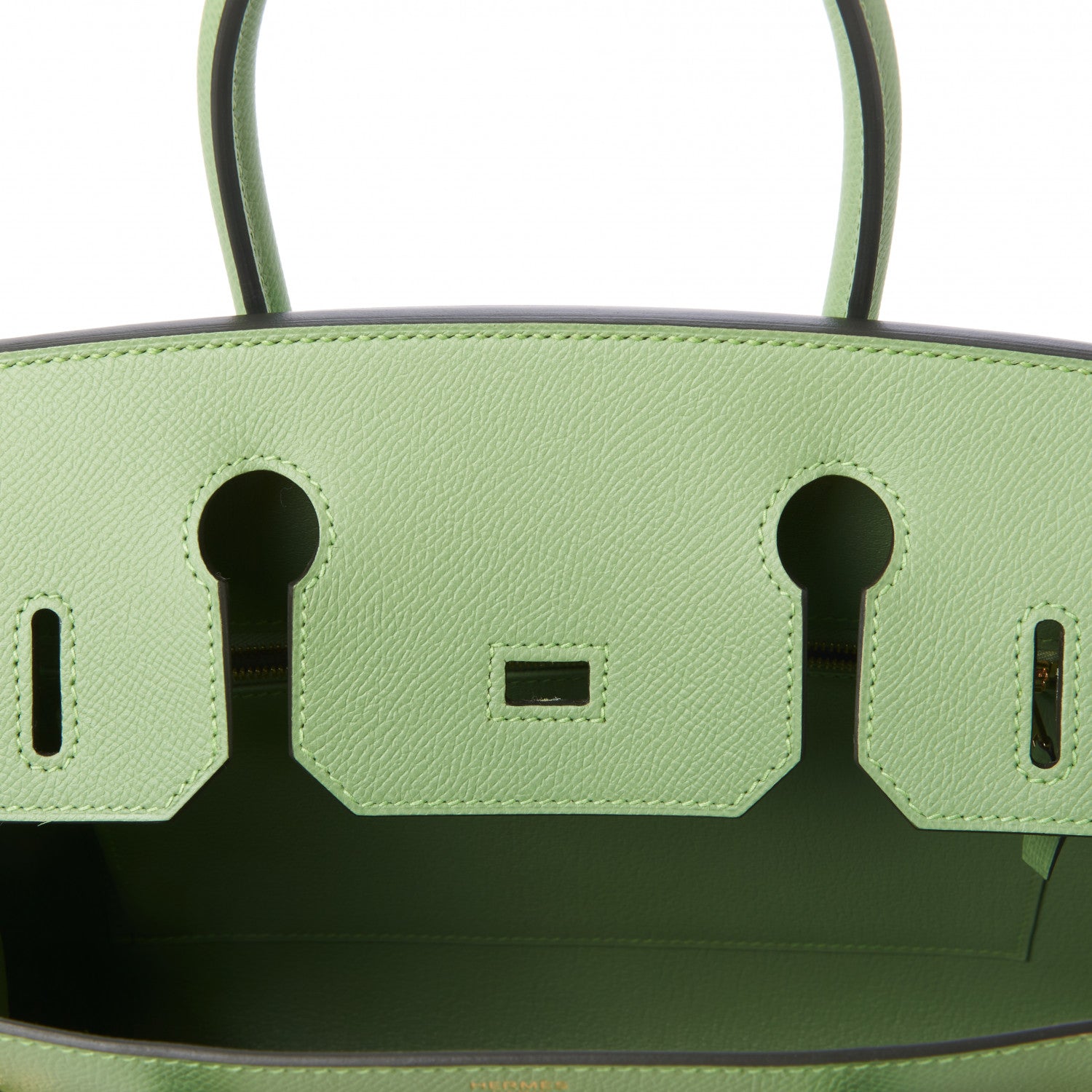Hermes Epsom Sellier Birkin 30 Vert Criquet 16 of 32
