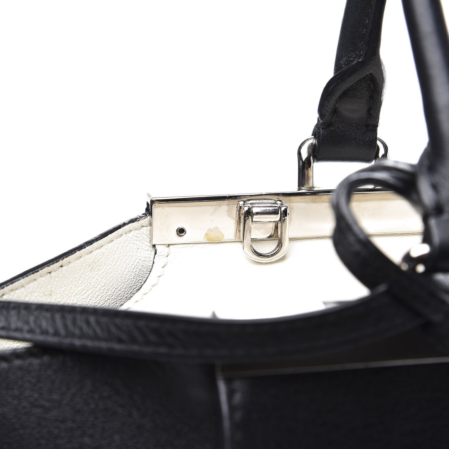 Vitello Dolce Shiny Nappa Petite 3Jours Tote Black