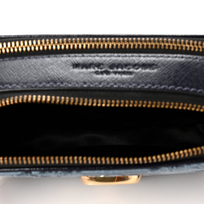 Marc Jacobs Damask Jacquard Small Snapshot Camera Bag Blue 4 of 7