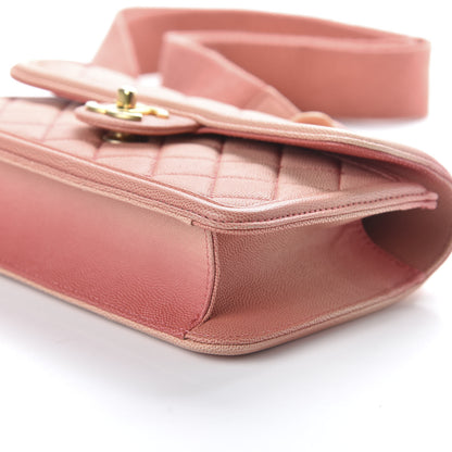 Chanel Caviar Quilted Small Sunset On The Sea Flap Coral 7 of 10