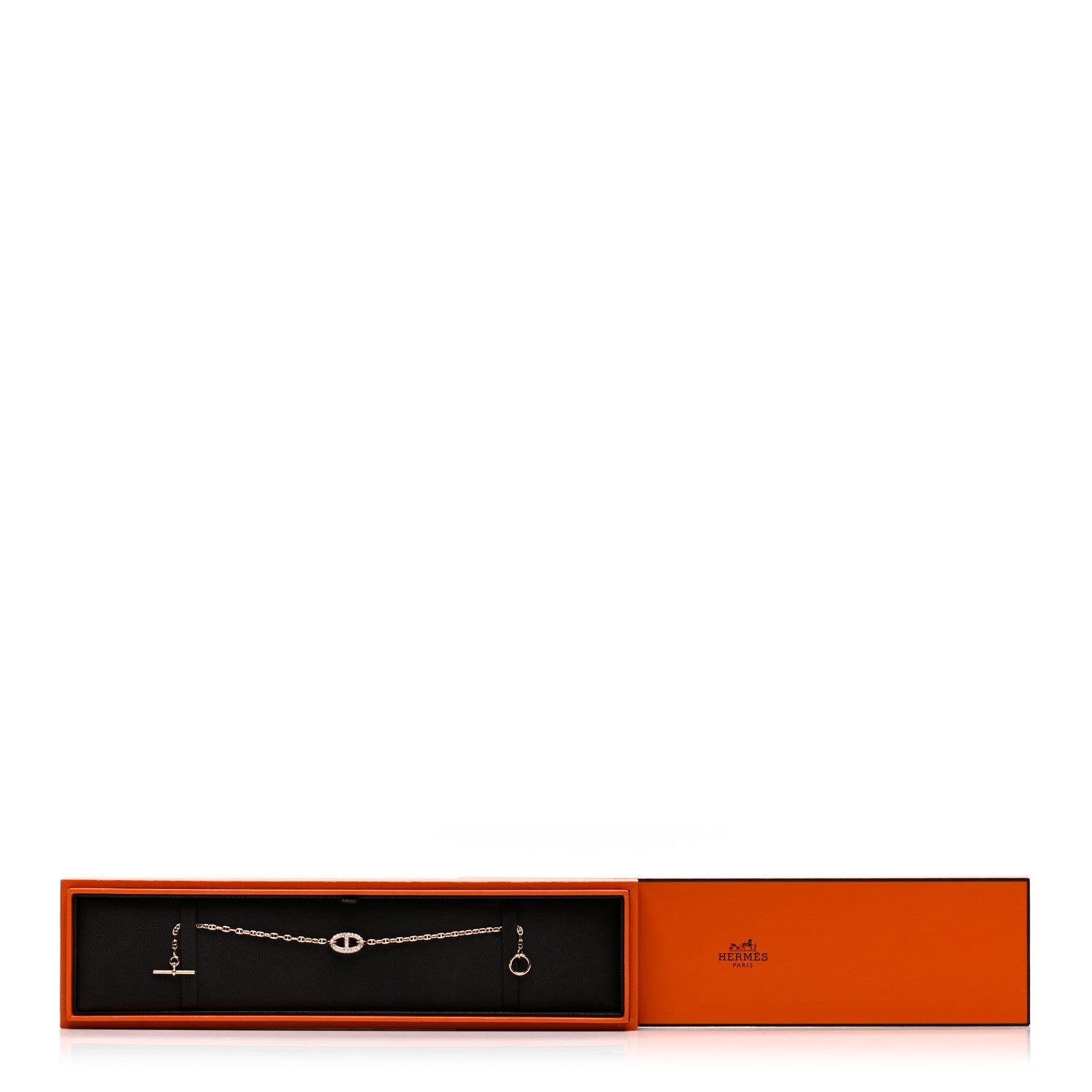 Hermes 18K Rose Gold Diamond Farandole Bracelet ST 4 of 4