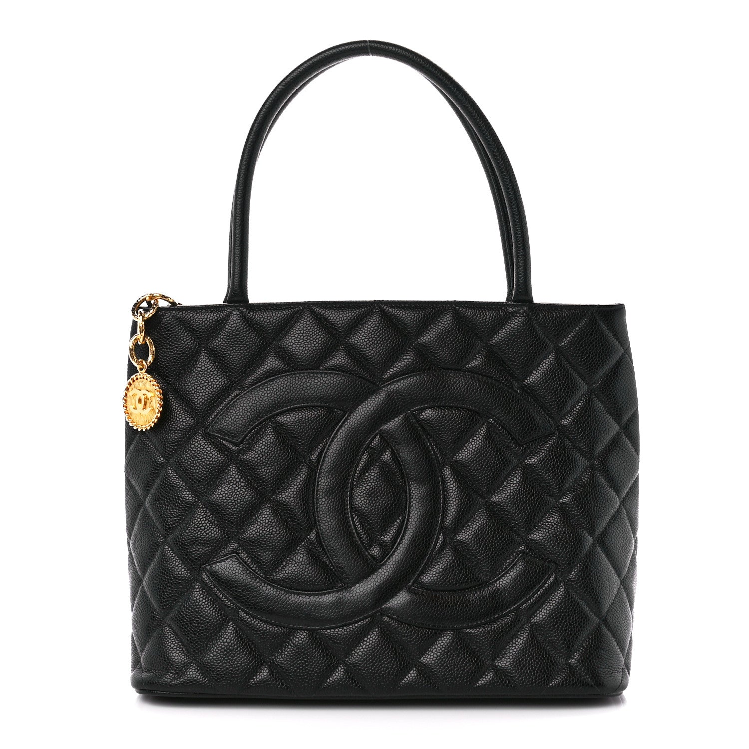 Chanel Caviar Quilted Medallion Tote Black 1 of 10