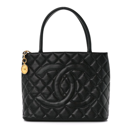 Chanel Caviar Quilted Medallion Tote Black 1 of 10