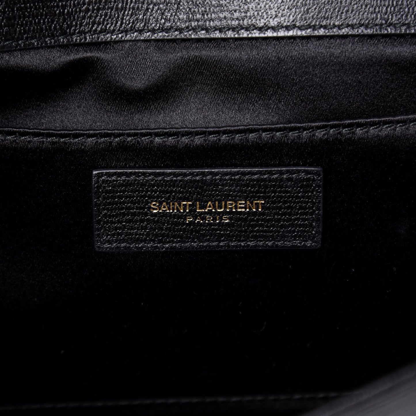 Textured Calfskin Classic Y Ligne Clutch Black