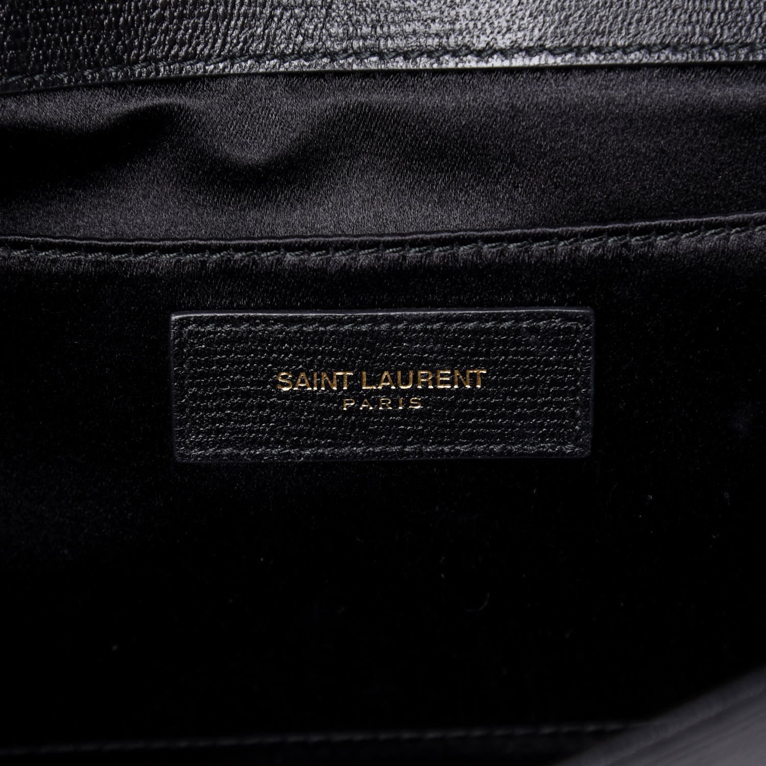 Saint Laurent Textured Calfskin Classic Y Ligne Clutch Black 6 of 9
