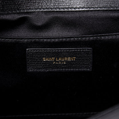 Saint Laurent Textured Calfskin Classic Y Ligne Clutch Black 6 of 9