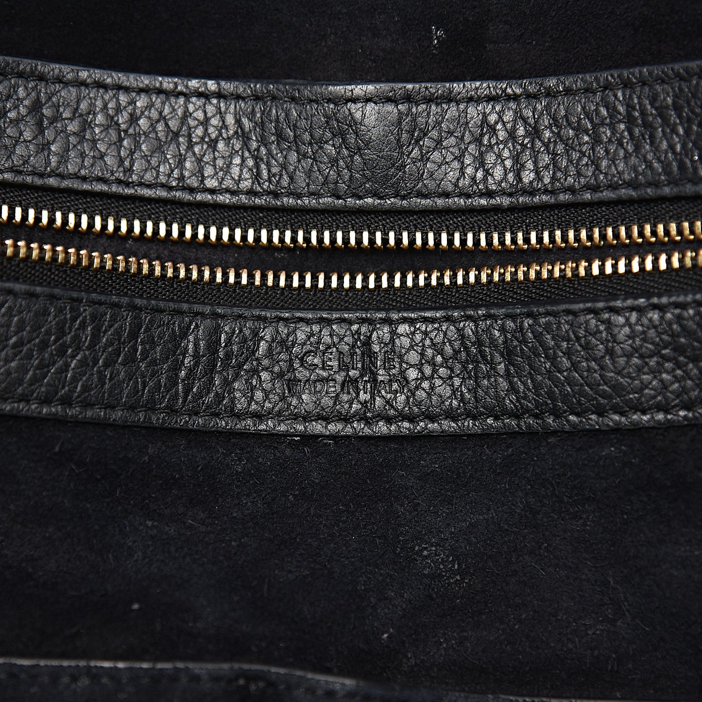 Soft Grained Calfskin Small Belt Cabas Phantom Black