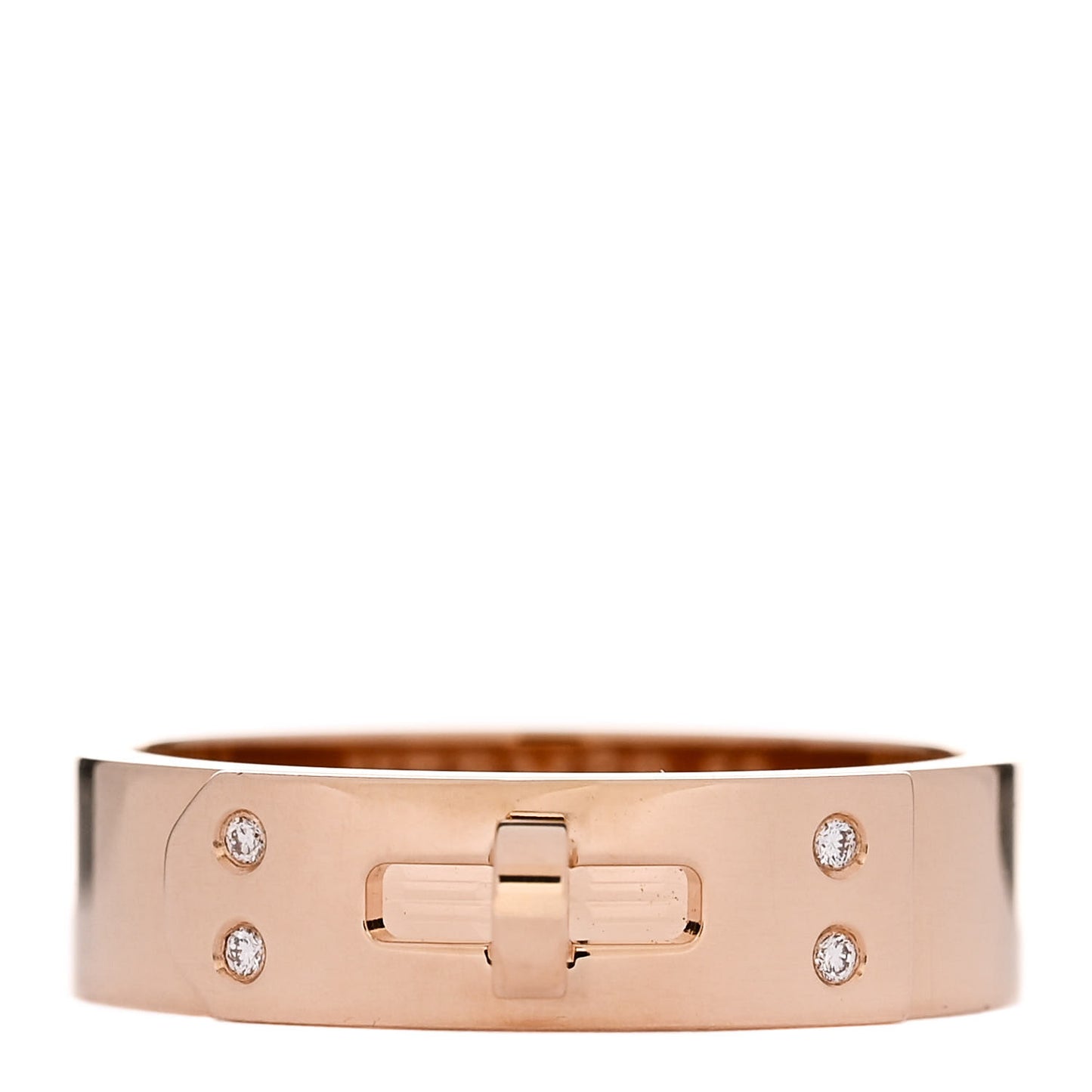 18K Rose Gold Diamond PM Kelly Ring 52 6