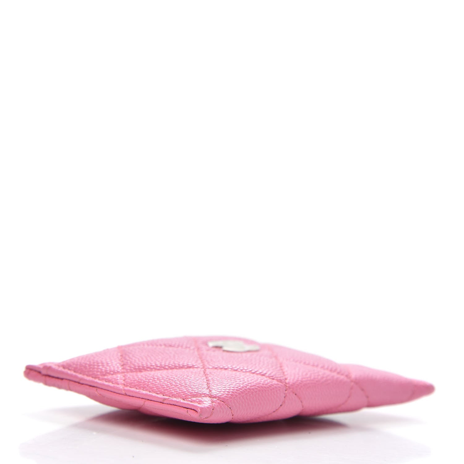 Chanel Caviar Quilted Card Holder Pink 4 of 9