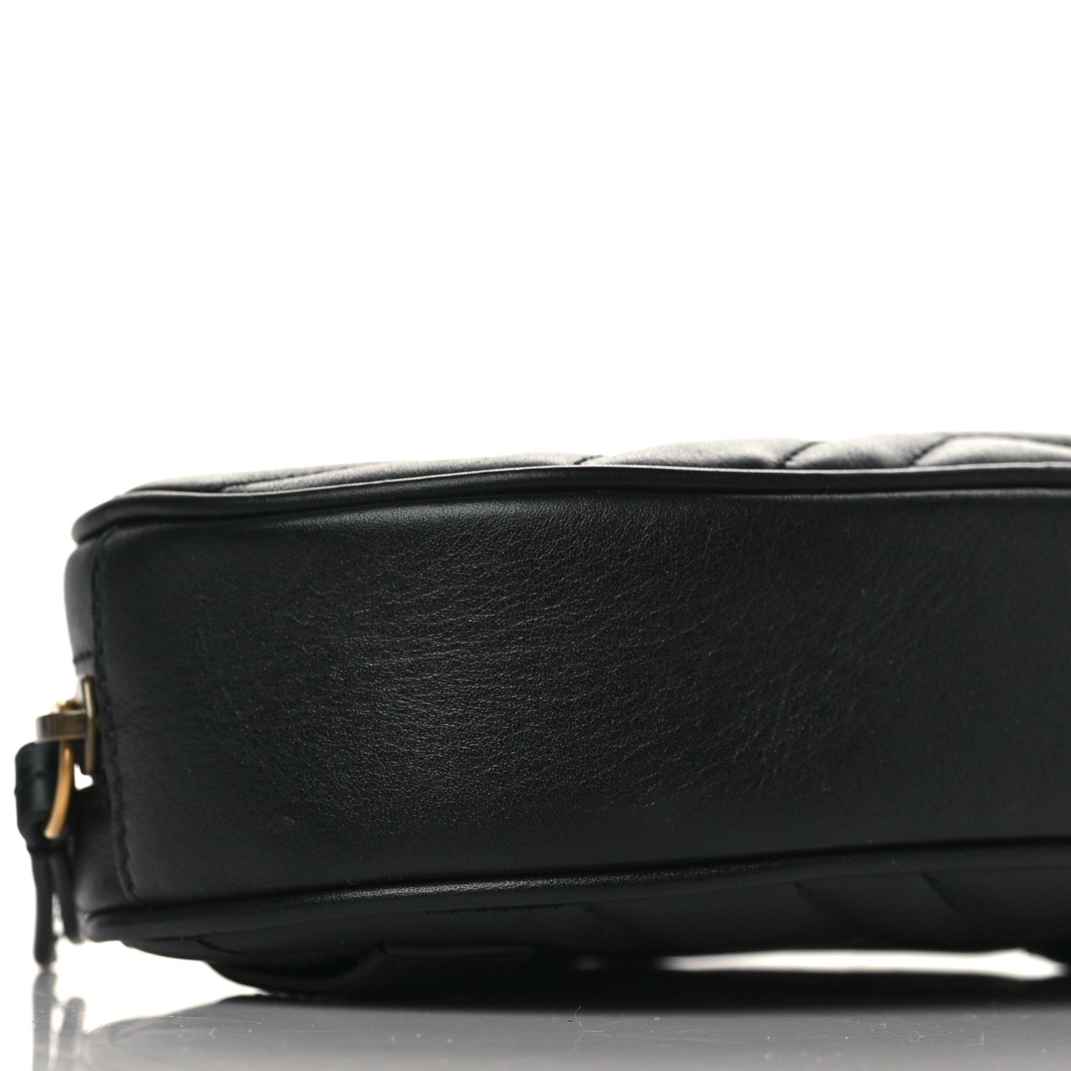 Gucci Calfskin Matelasse GG Marmont Belt Bag 75 30 Black 8 of 9