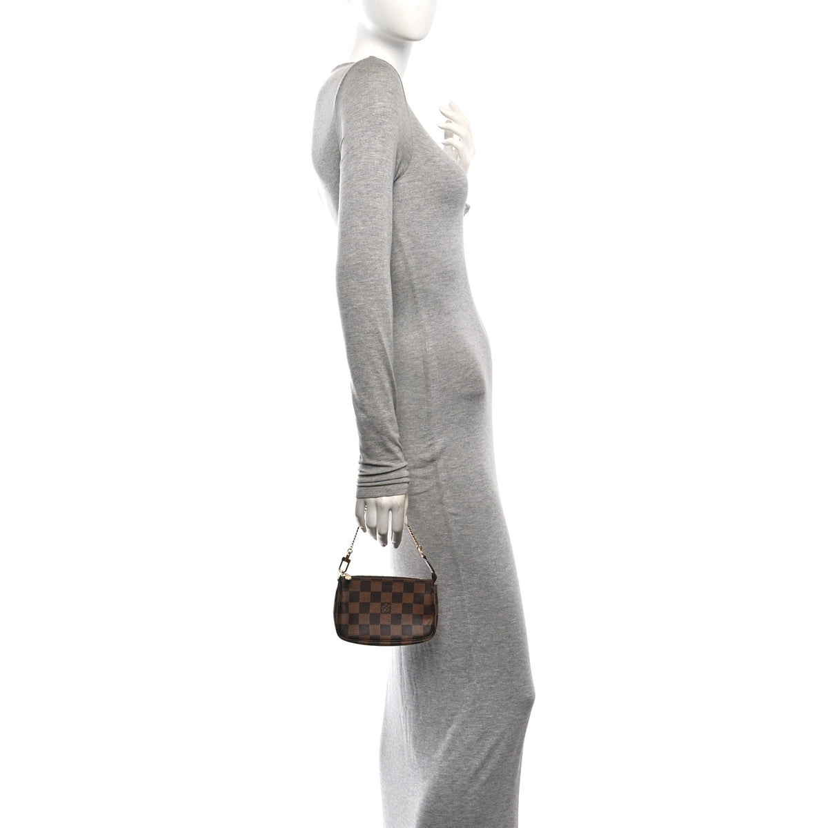 Louis Vuitton Damier Ebene Mini Pochette Accessories 2 of 9