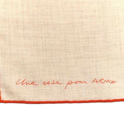 Hermes Cashmere Silk Une Rose Pour Alma Shawl 140 5 of 6