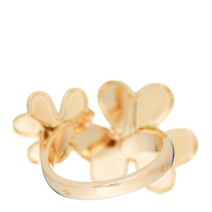 Van Cleef & Arpels 18K Yellow Gold Diamond Frivole Between The Finger Ring 60 9 4 of 6