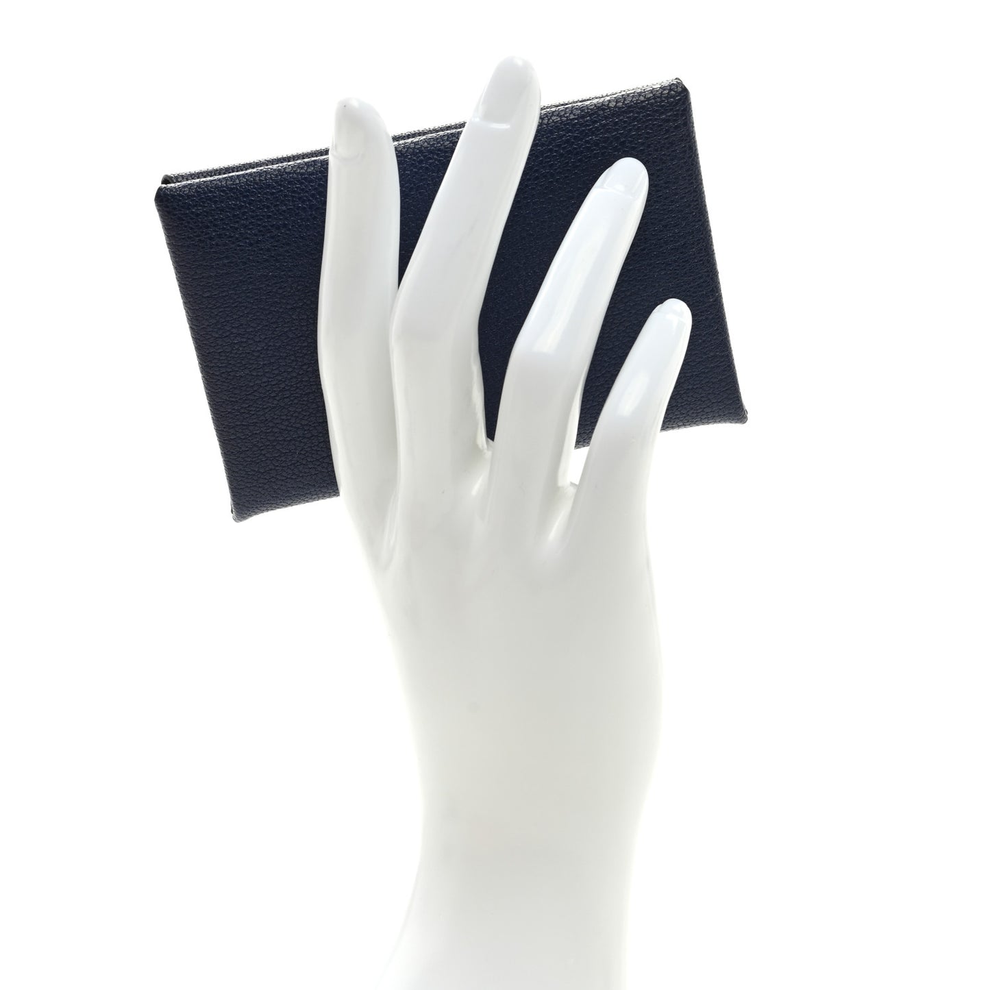 Chevre Mysore Calvi Card Case Bleu Saphir