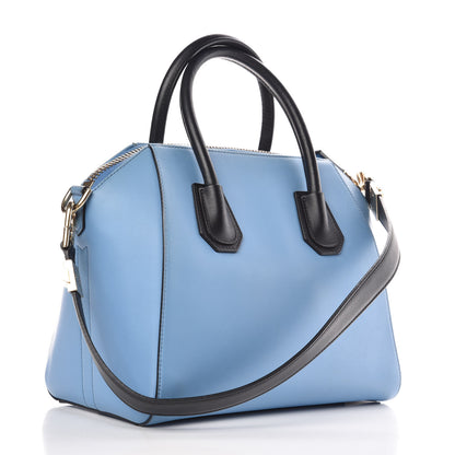 Givenchy Smooth Calfskin Small Bi-Color Antigona Blue Black 4 of 22