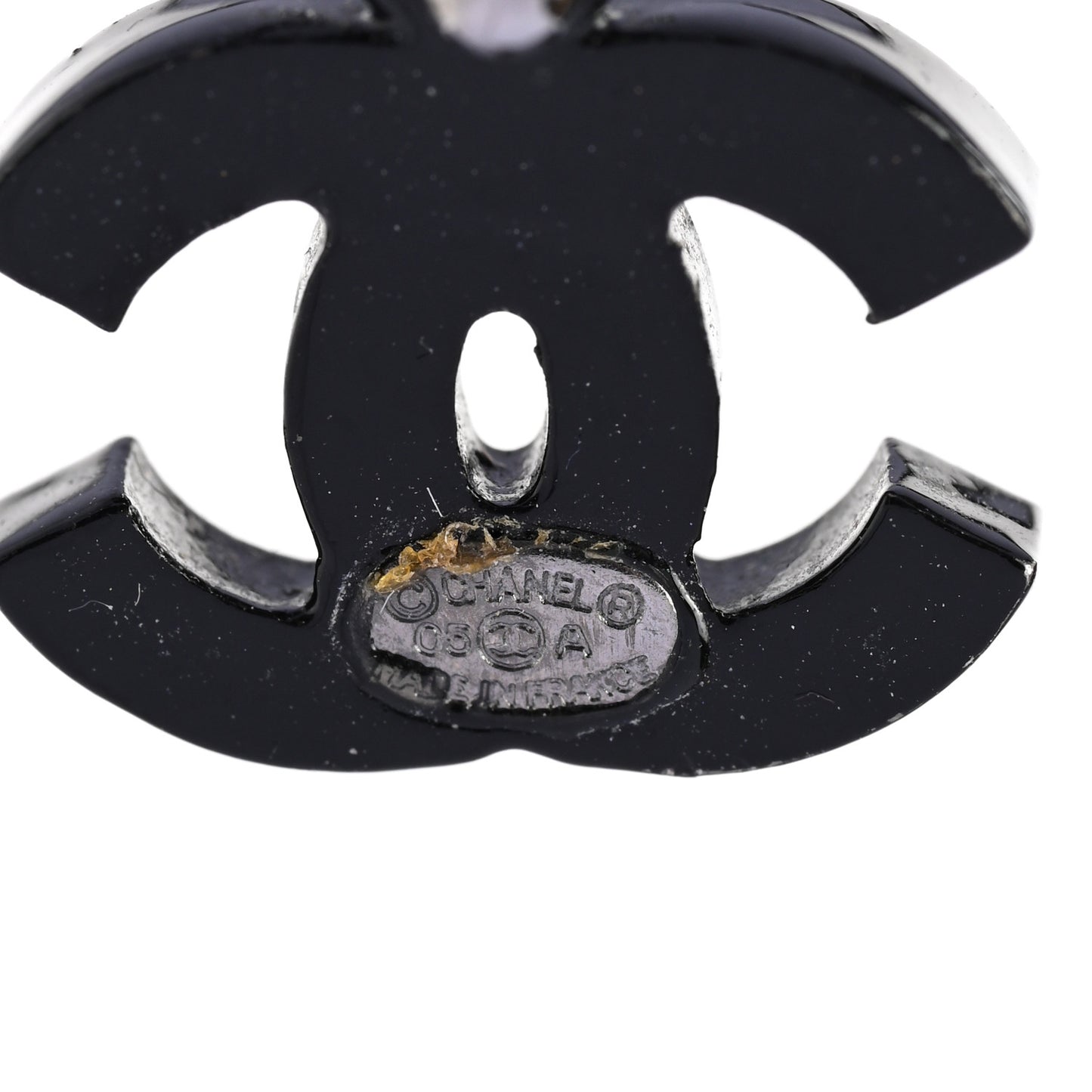 Ruthenium Crystal CC Hoop Drop Earrings