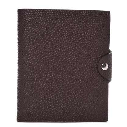 Hermes Togo Ulysse PM Notebook Cover Chocolate 1 of 11