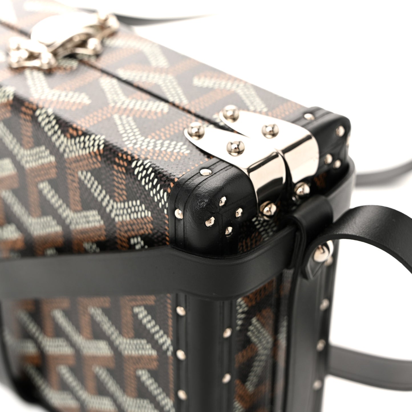 Goyardine Minaudiere Trunk Bag Black