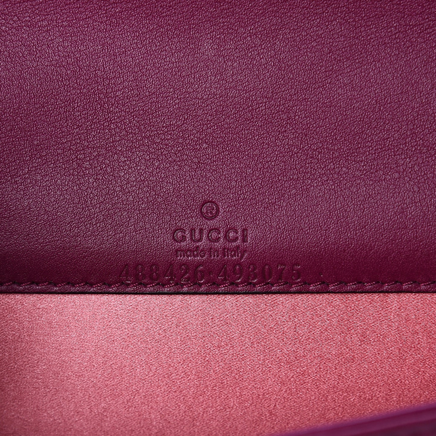 Velvet Matelasse GG Marmont Mini Bag Fuchsia Violet Cyclamen